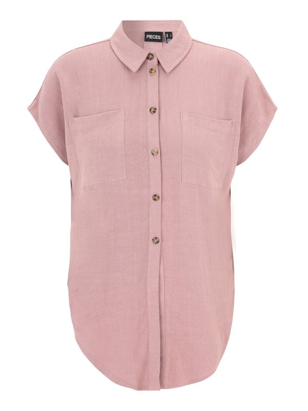 Pieces Petite Pieces Petite Блуза 'VINSTY'  пепел от рози