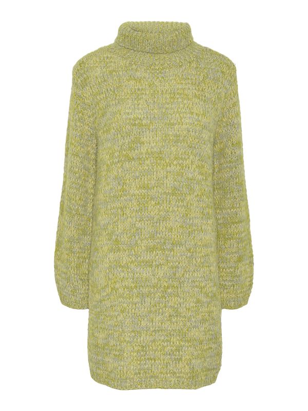 Pieces Petite Pieces Petite Плетена рокля 'Nona'  светложълто / сиво / лайм