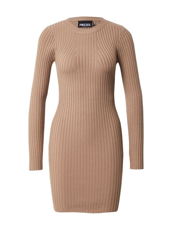 PIECES PIECES Плетена рокля 'Crista'  кафяво