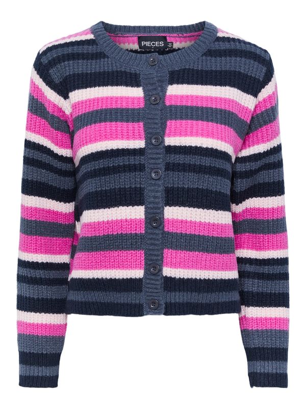 PIECES PIECES Плетена жилетка 'CALIFA'  синьо / розово