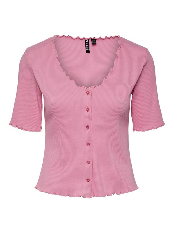 PIECES PIECES Плетена жилетка 'Nukisa'  светлорозово