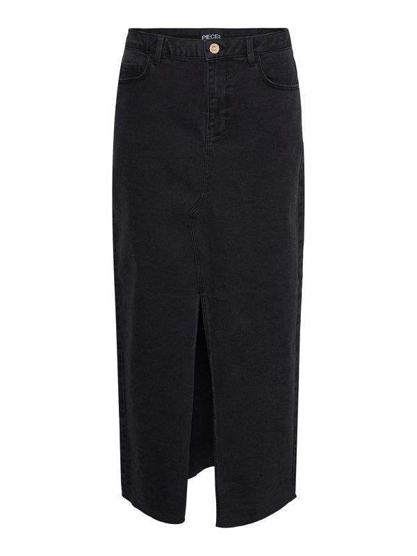 PIECES PIECES Пола 'JESSIE'  черен деним