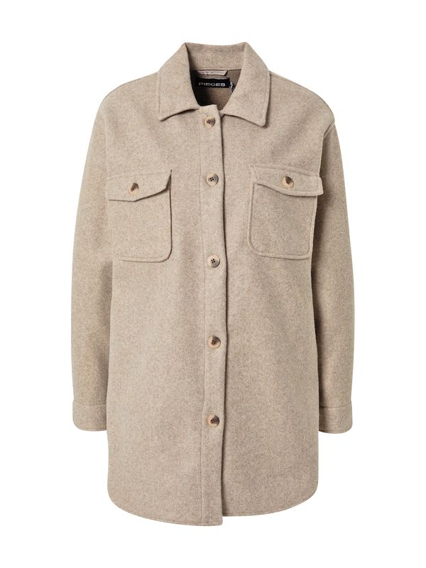 PIECES PIECES Преходно яке 'Judy'  светлокафяво
