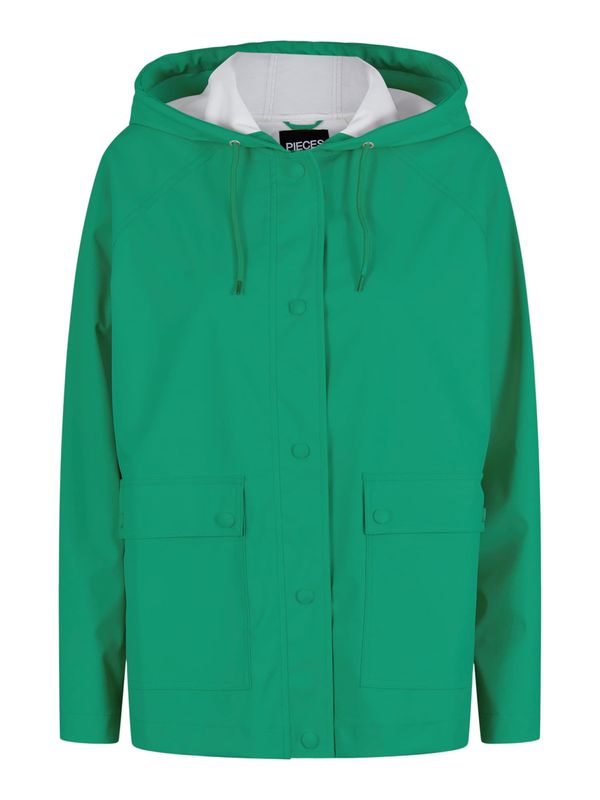 PIECES PIECES Преходно яке 'Rainy'  тревнозелено