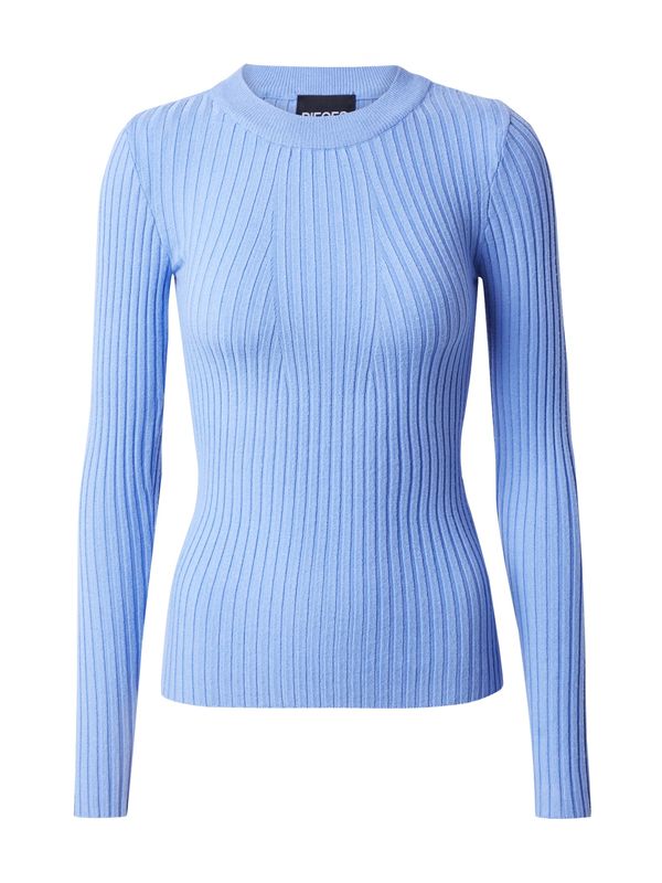 PIECES PIECES Пуловер 'CRISTA'  светлосиньо