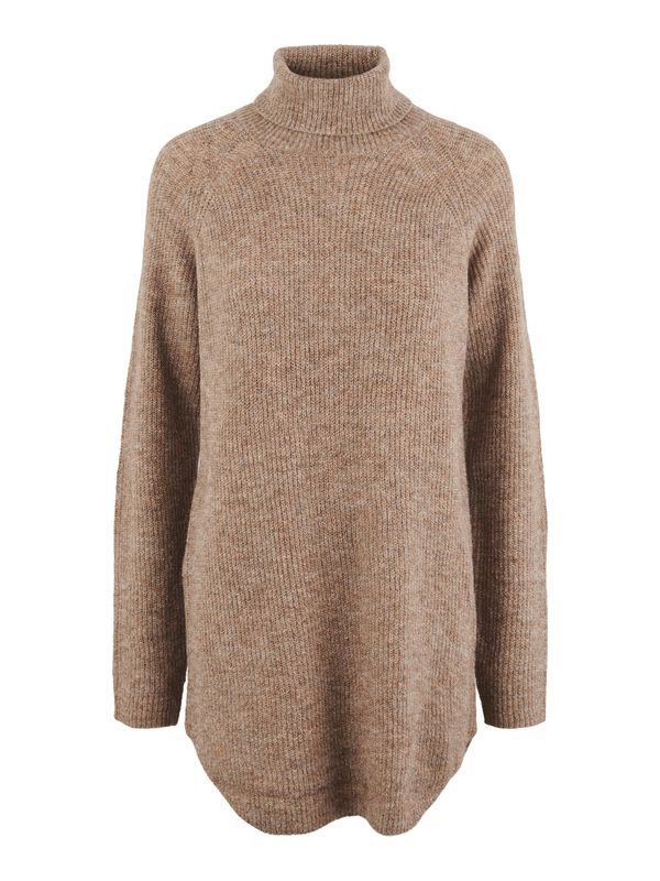 PIECES PIECES Пуловер 'Ellen'  кафяв меланж