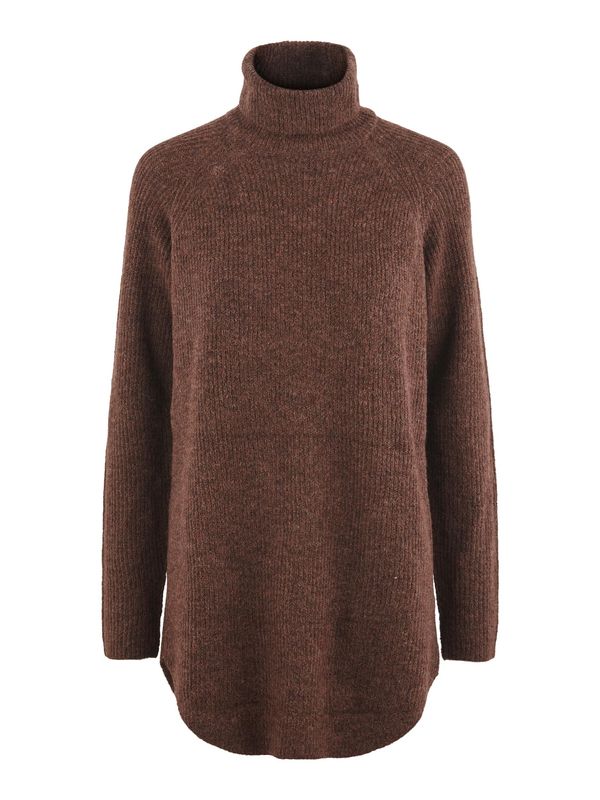 PIECES PIECES Пуловер 'Ellen'  тъмнокафяво