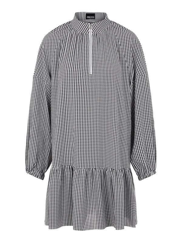 PIECES PIECES Рокля 'Cade'  черно / бяло