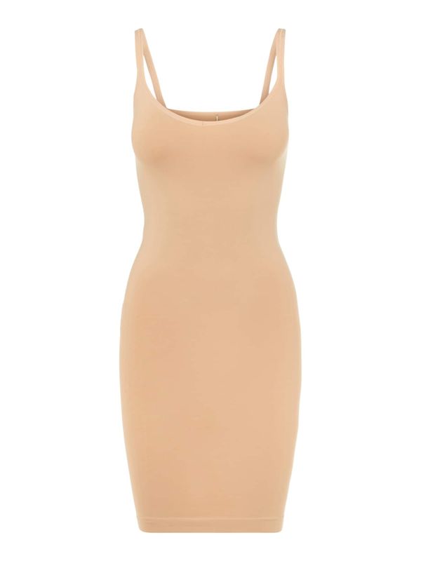 PIECES PIECES Рокля корсет  телесен цвят