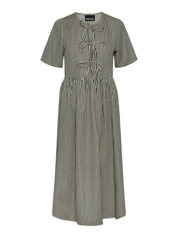 PIECES PIECES Рокля 'MACY'  черно / бяло