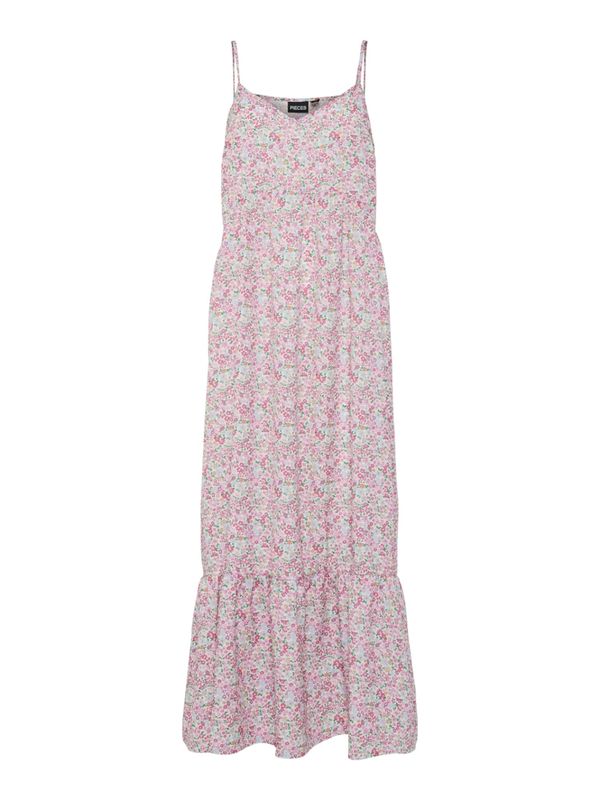 PIECES PIECES Рокля  небесносиньо / бледорозово / питая / бяло
