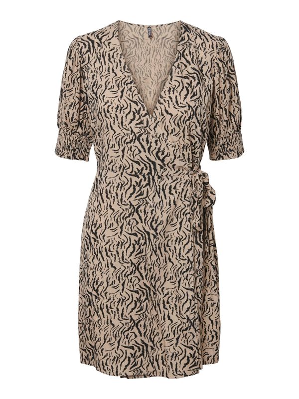 PIECES PIECES Рокля 'Nya'  таупе сиво / черно