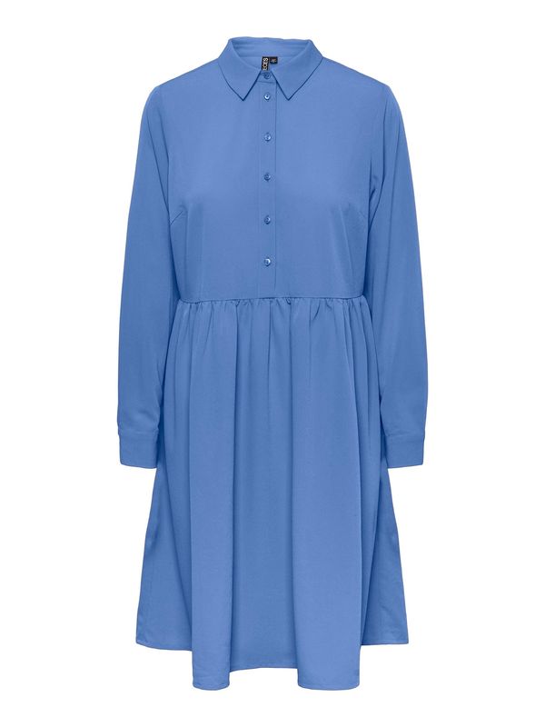 PIECES PIECES Рокля тип риза 'Laya'  небесносиньо