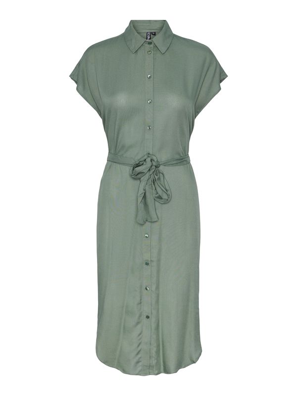PIECES PIECES Рокля тип риза 'NYA'  маслина