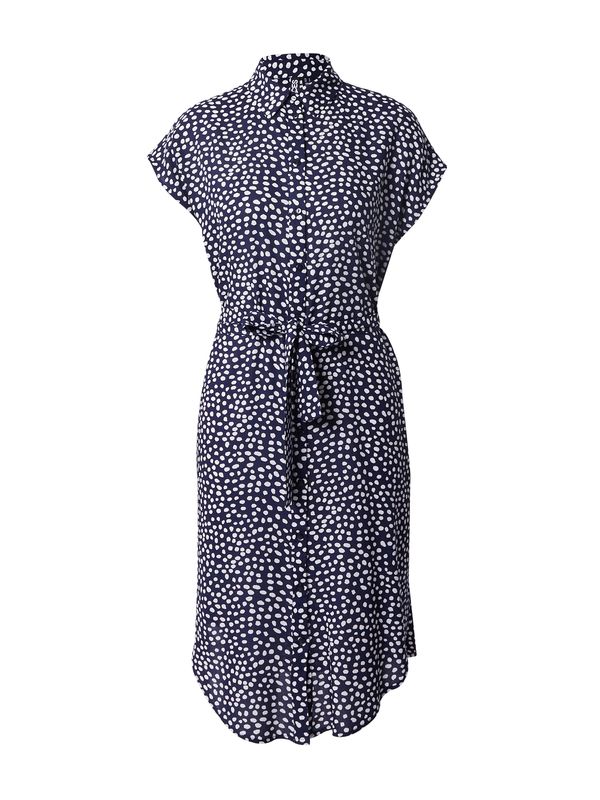 PIECES PIECES Рокля тип риза 'NYA'  морскосиньо / бяло