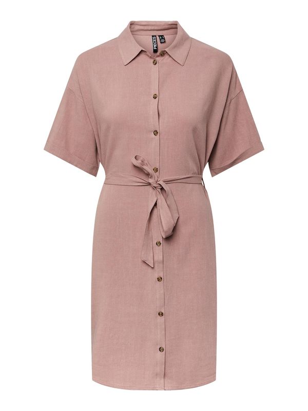 PIECES PIECES Рокля тип риза 'Vinsty'  пепел от рози