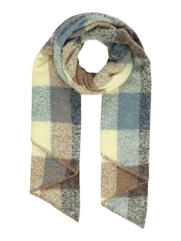 PIECES PIECES Шал 'PYRON'  гълъбово синьо / кафяво / жълто