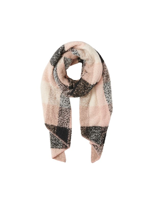 PIECES PIECES Шал 'Pyron'  сиво / пепел от рози / черно / бяло