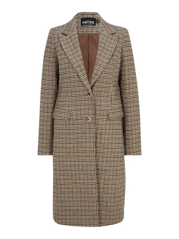 Pieces Tall Pieces Tall Преходно палто 'NEA'  кестеняво кафяво / светлокафяво / каки / черно