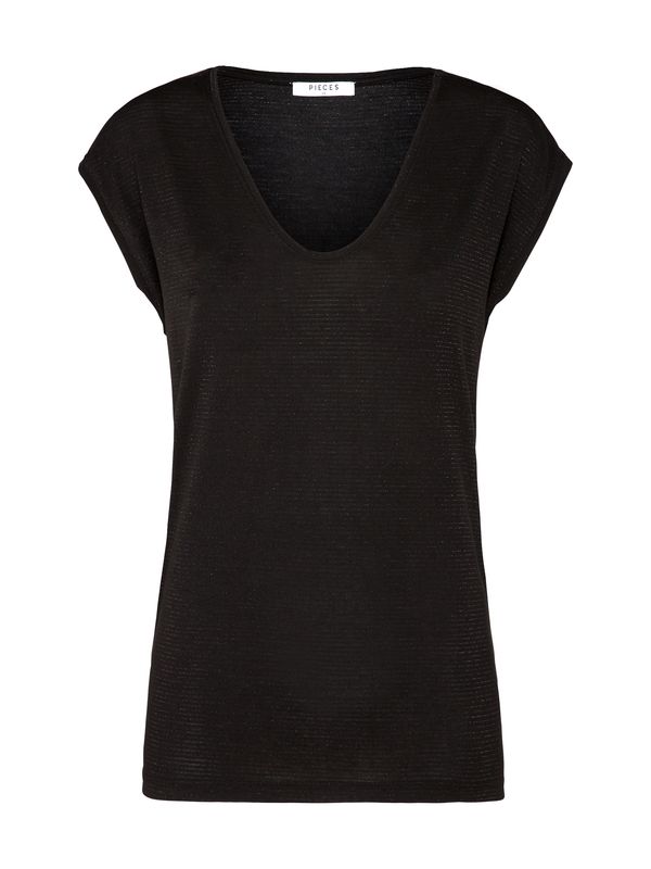 PIECES PIECES Тениска 'Billo'  черно