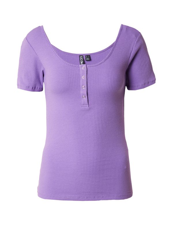 PIECES PIECES Тениска 'KITTE'  лавандула