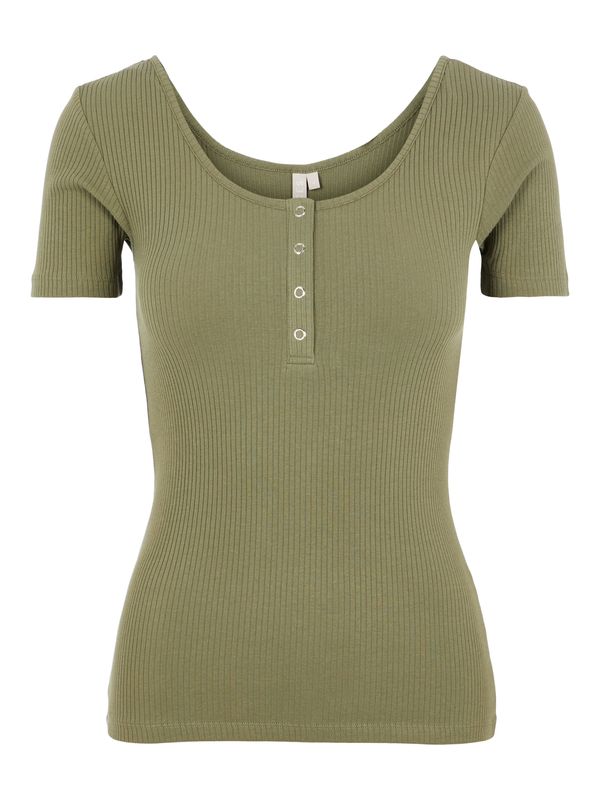 PIECES PIECES Тениска 'Kitte'  маслина