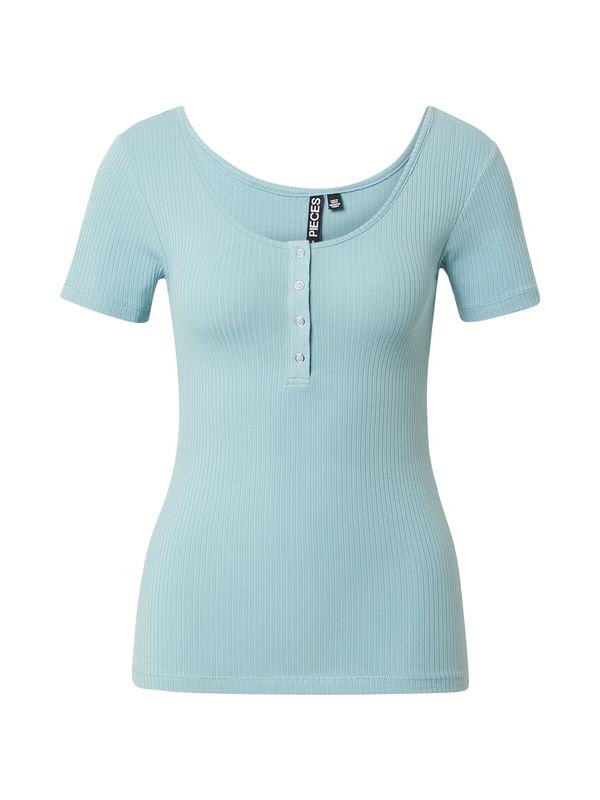 PIECES PIECES Тениска 'KITTE'  тюркоазен