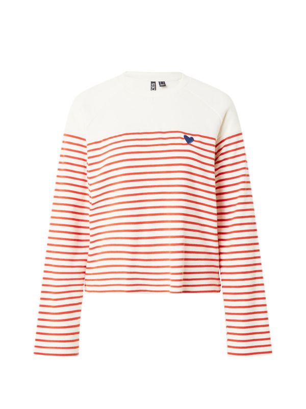 PIECES PIECES Тениска 'MIAN'  кралско синьо / червено / бяло