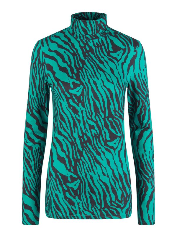 PIECES PIECES Тениска 'Nala'  нефритено зелено / черно