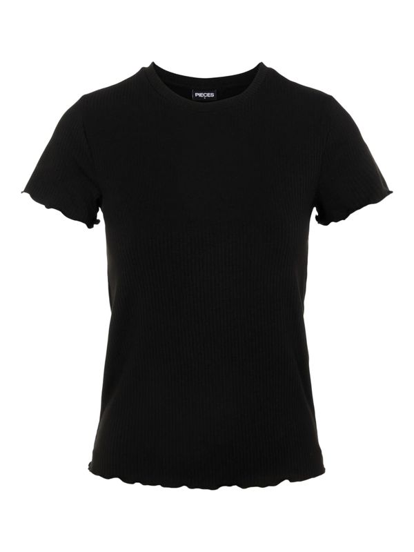 PIECES PIECES Тениска 'Nicca'  черно