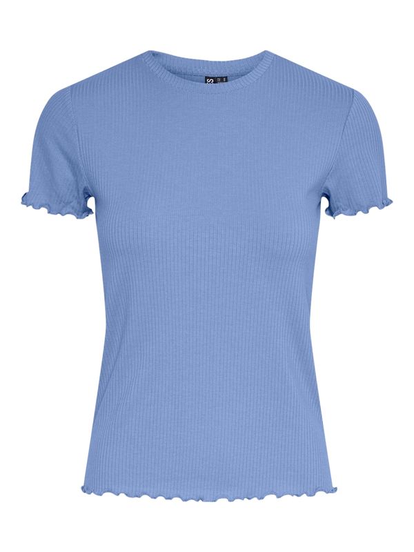PIECES PIECES Тениска 'Nicca'  светлосиньо