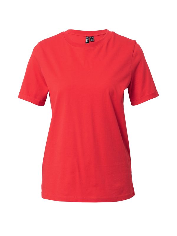 PIECES PIECES Тениска 'Ria'  огнено червено