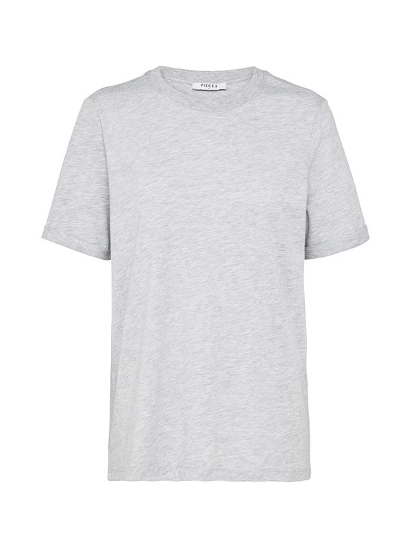 PIECES PIECES Тениска 'Ria'  светлосиво