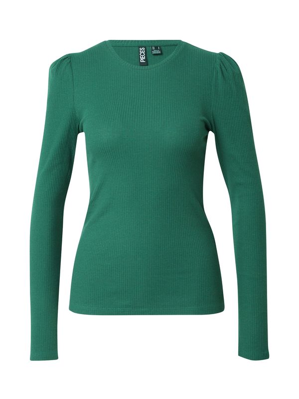 PIECES PIECES Тениска 'RUKA'  елхово зелено