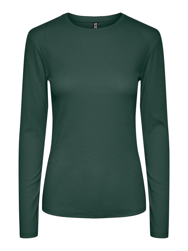 PIECES PIECES Тениска 'RUKA'  смарагдово зелено