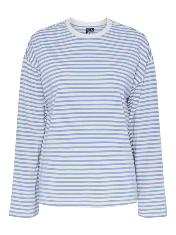 PIECES PIECES Тениска 'SADIE'  опал / бяло