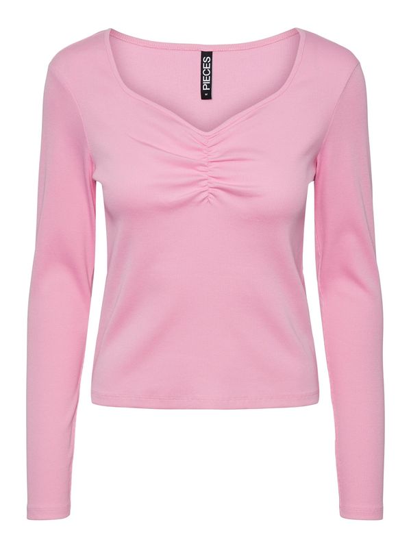 PIECES PIECES Тениска 'Tania'  бледорозово
