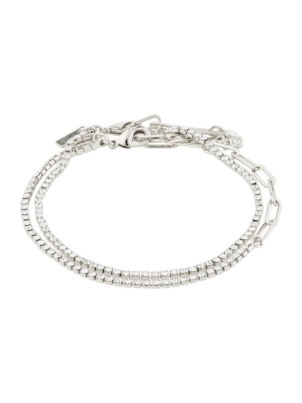 Pilgrim Pilgrim Гривна 'Rowan'  сребърно / прозрачно