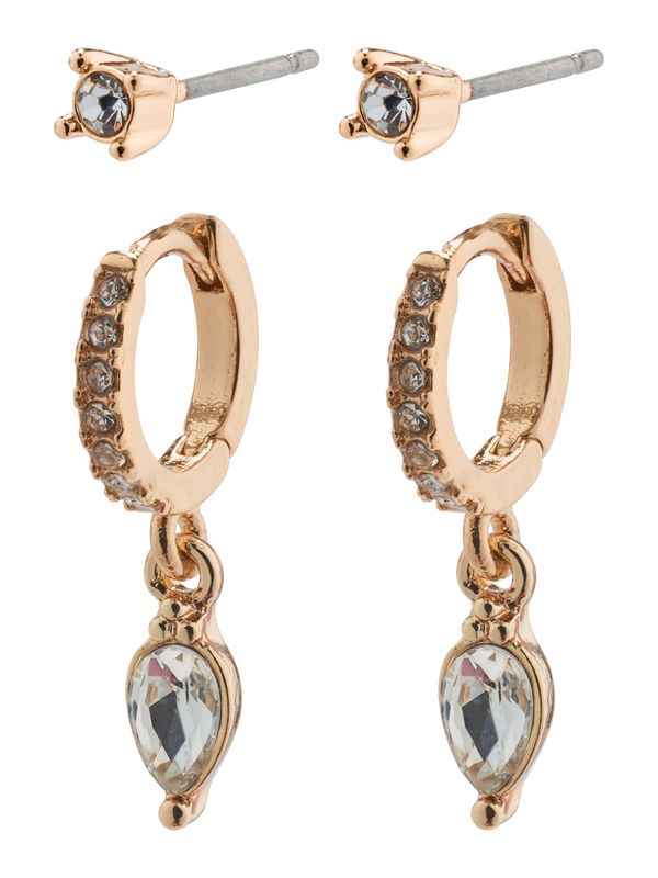 Pilgrim Pilgrim Комплект бижута 'ELZA'  розово злато / прозрачно