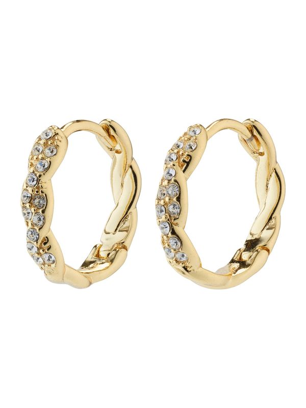 Pilgrim Pilgrim Обеца 'EZO'  злато / прозрачно