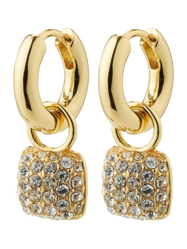 Pilgrim Pilgrim Обеци 'CINDY'  злато / прозрачно