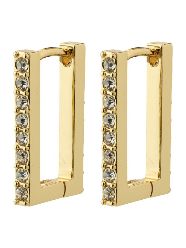 Pilgrim Pilgrim Обеци 'COBY'  злато / прозрачно