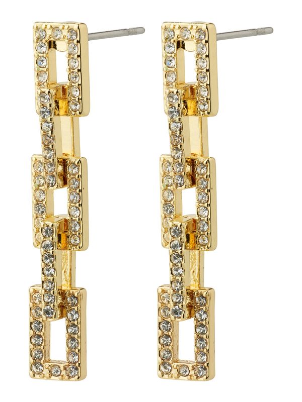 Pilgrim Pilgrim Обеци 'COBY'  злато / прозрачно