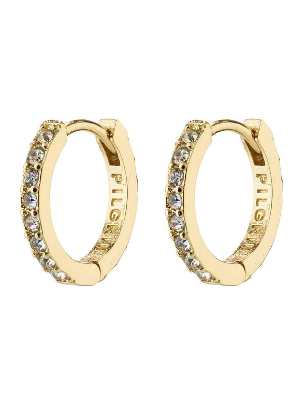 Pilgrim Pilgrim Обеци 'EBNA'  злато / прозрачно