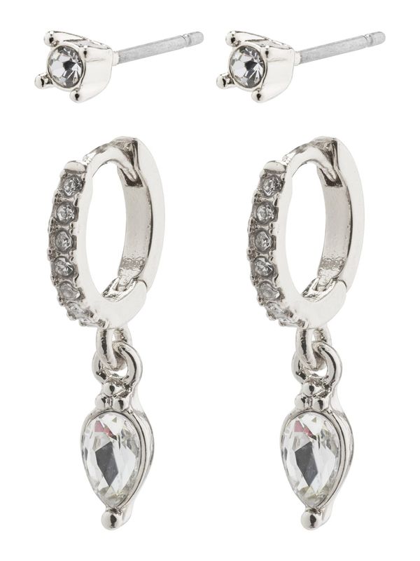 Pilgrim Pilgrim Обеци 'ELZA'  сребърно