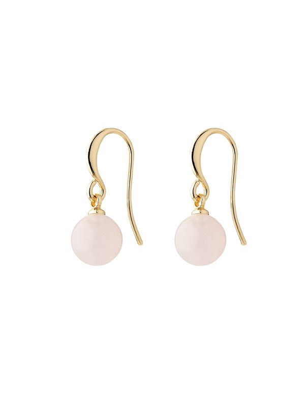 Pilgrim Pilgrim Обеци 'Goldie'  злато / бледорозово