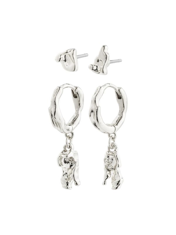 Pilgrim Pilgrim Обеци 'Sea'  сребърно