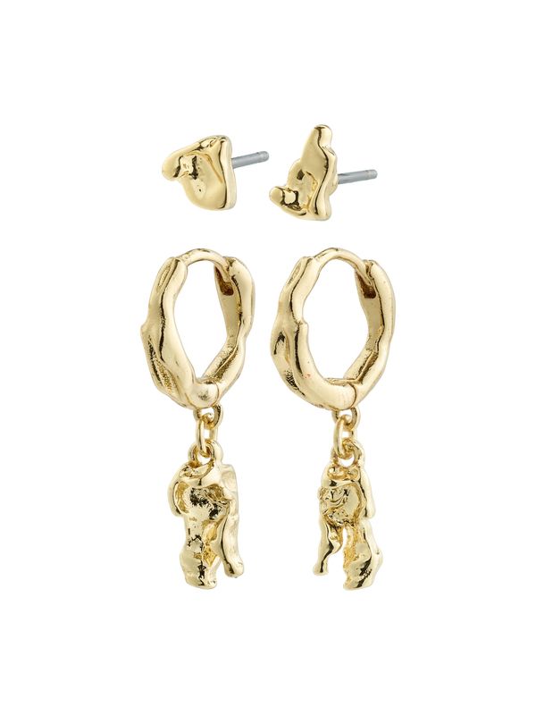 Pilgrim Pilgrim Обеци 'Sea'  злато