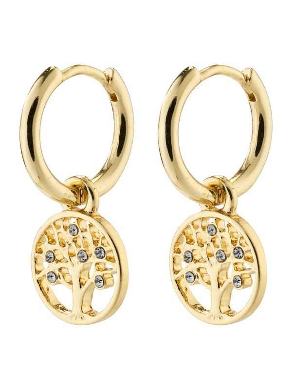 Pilgrim Pilgrim Обеци  злато / сиво