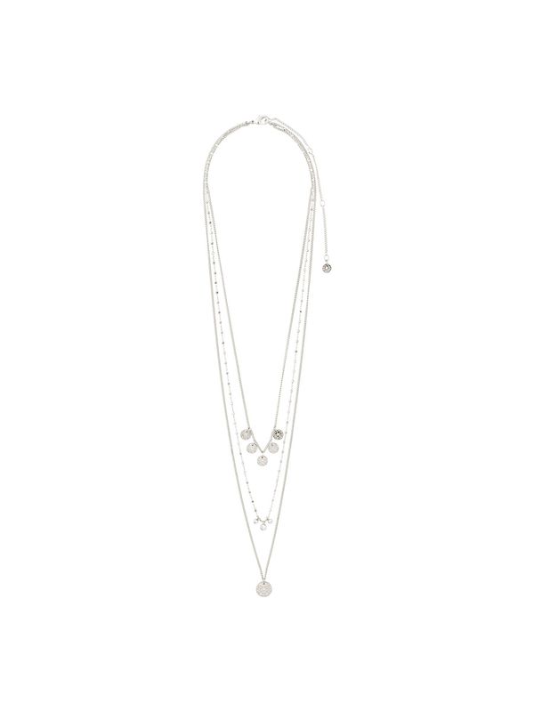 Pilgrim Pilgrim Верижка 'Carol'  сребърно / прозрачно